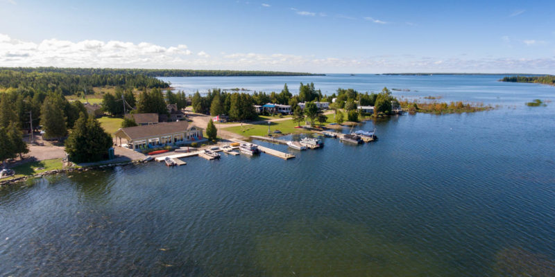 Heron Point Aerial View Stokes Bay