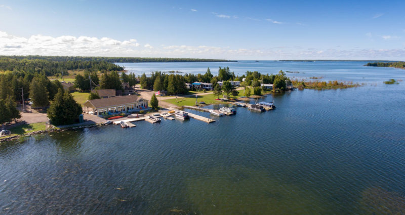 Heron Point Aerial View Stokes Bay
